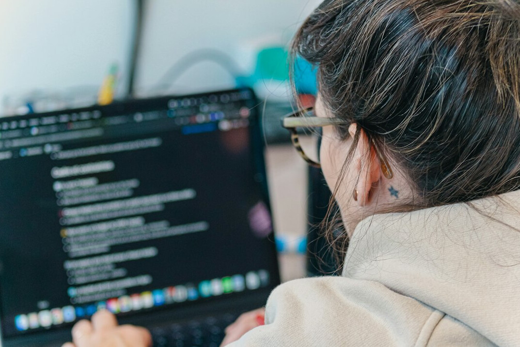 diverse group in coding class