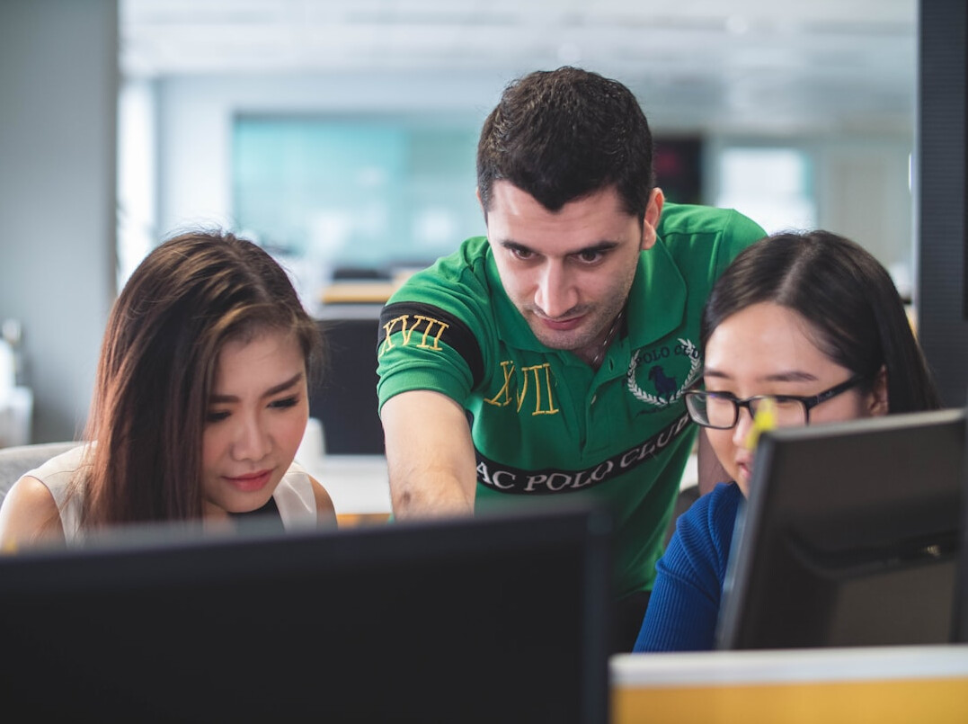 student learning to code