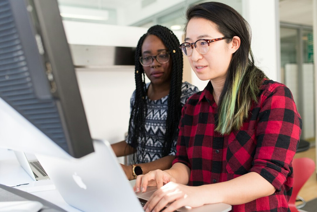 diverse group coding together